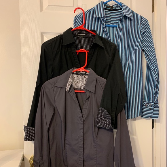(3) Express Design Studio button down blouses - Picture 1 of 16